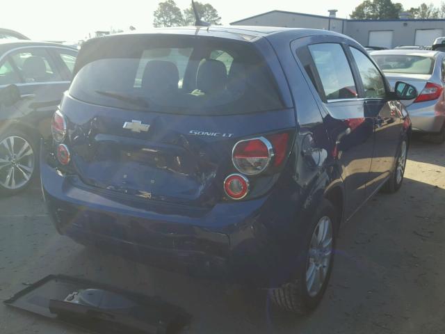 1G1JC6SH2D4212388 - 2013 CHEVROLET SONIC LT BLUE photo 4