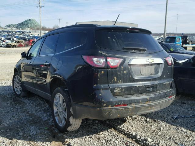 1GNKRGKD1FJ313026 - 2015 CHEVROLET TRAVERSE L BLACK photo 3