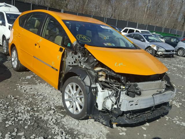 JTDZN3EU6C3101018 - 2012 TOYOTA PRIUS V ORANGE photo 1