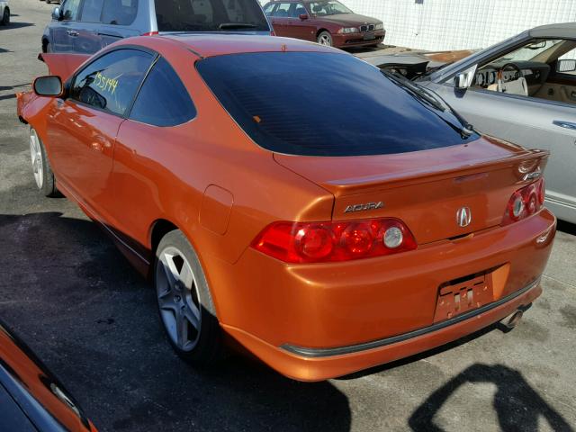 JH4DC53095S000669 - 2005 ACURA RSX TYPE-S ORANGE photo 3