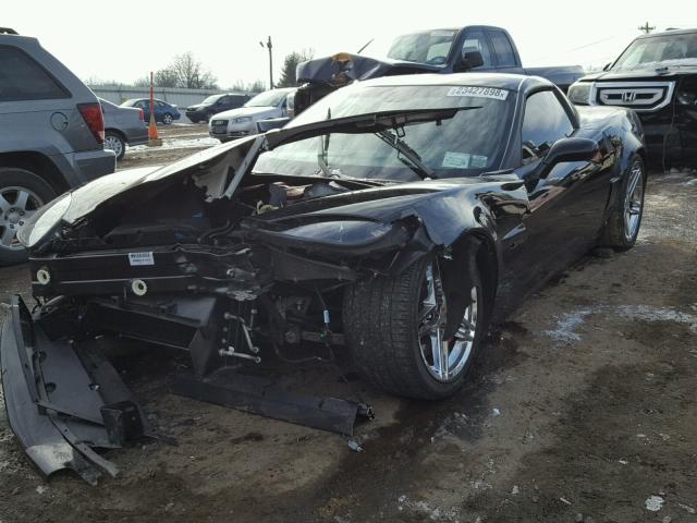 1G1YY26E685122251 - 2008 CHEVROLET CORVETTE Z BLACK photo 2