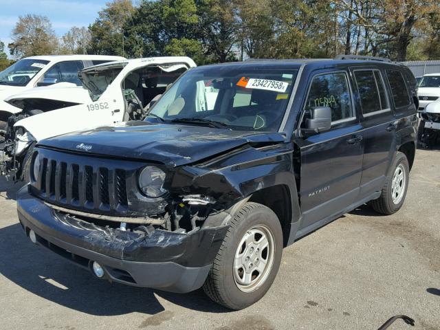 1C4NJPBAXCD550689 - 2012 JEEP PATRIOT SP BLACK photo 2