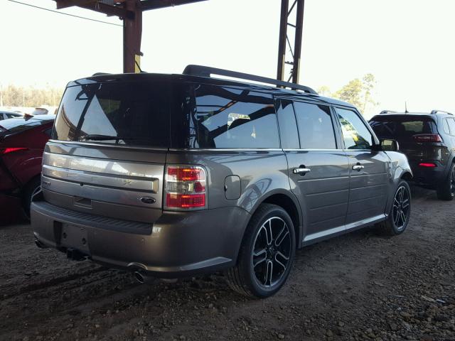 2FMGK5D82EBD45182 - 2014 FORD FLEX LIMIT GRAY photo 4