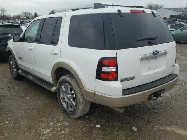 1FMEU74E17UA43124 - 2007 FORD EXPLORER E WHITE photo 3