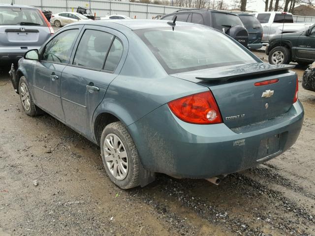 1G1AT58HX97107606 - 2009 CHEVROLET COBALT LT GREEN photo 3