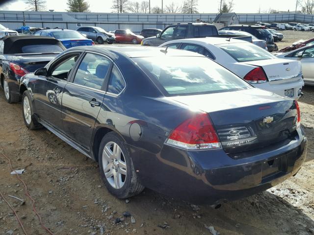 2G1WB5E33E1138642 - 2014 CHEVROLET IMPALA LIM BLACK photo 3