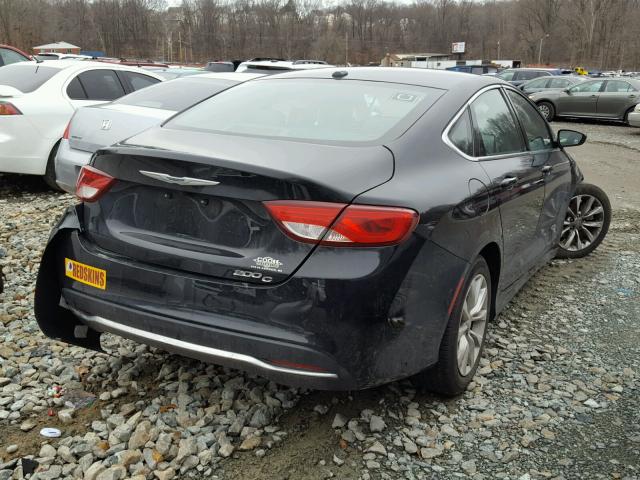 1C3CCCCB6FN520609 - 2015 CHRYSLER 200 C BLACK photo 4