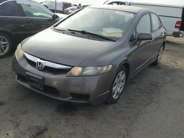 19XFA16579E043531 - 2009 HONDA CIVIC LX CHARCOAL photo 2