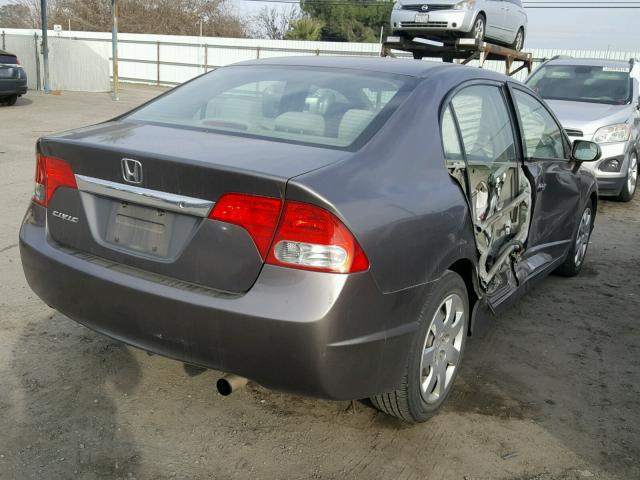 19XFA16579E043531 - 2009 HONDA CIVIC LX CHARCOAL photo 4