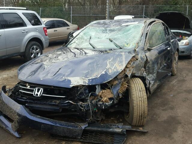 1HGCR2F33EA146847 - 2014 HONDA ACCORD LX BLUE photo 2