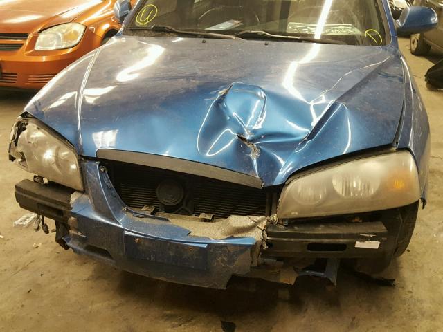 KMHDN56D76U187762 - 2006 HYUNDAI ELANTRA GL BLUE photo 9