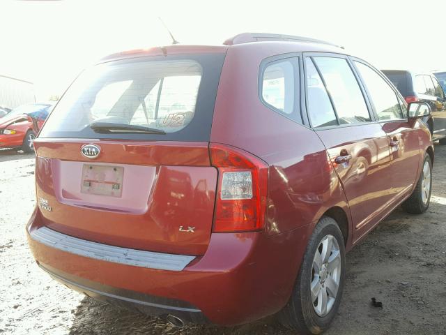 KNAFG525X77087030 - 2007 KIA RONDO BASE RED photo 4