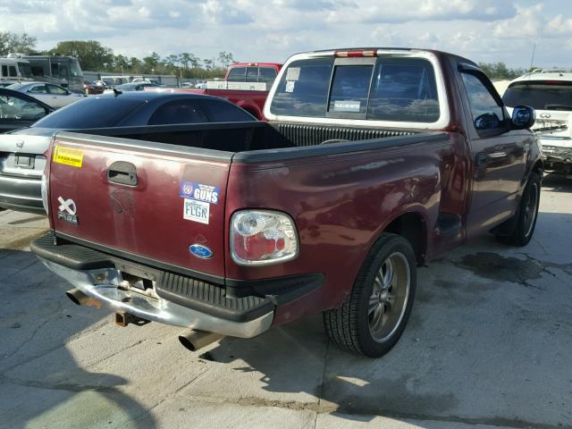 1FTDF0728VKA55525 - 1997 FORD F150 MAROON photo 4