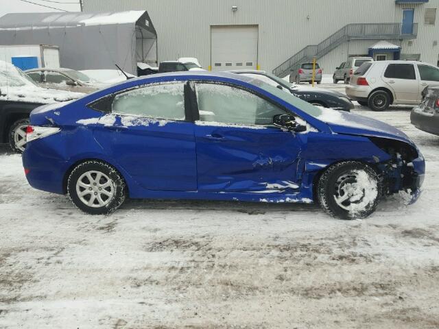 KMHCT4AE4DU457250 - 2013 HYUNDAI ACCENT GLS BLUE photo 9