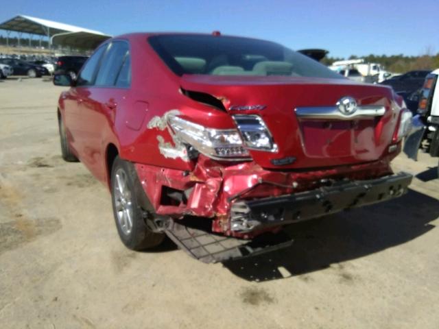 4T1BB3EK6BU126417 - 2011 TOYOTA CAMRY HYBR RED photo 3