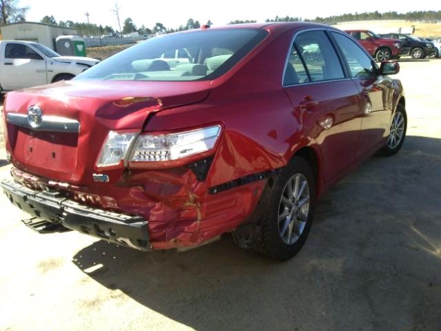 4T1BB3EK6BU126417 - 2011 TOYOTA CAMRY HYBR RED photo 4