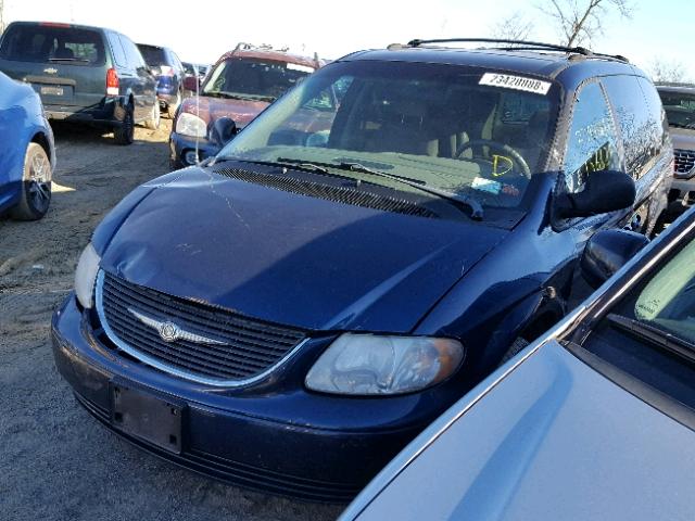 2C4GP44L93R185259 - 2003 CHRYSLER TOWN & COU BLUE photo 3