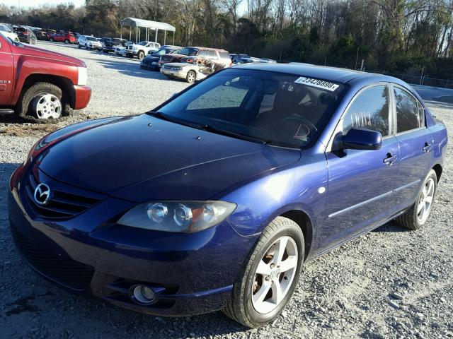 JM1BK123041137830 - 2004 MAZDA 3 S BLUE photo 2