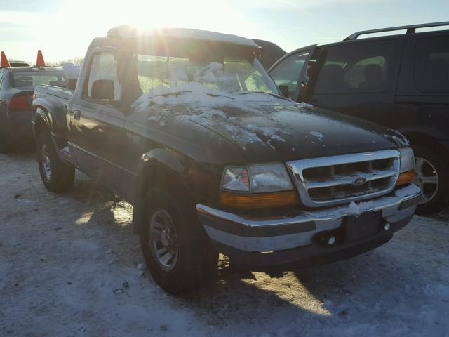 1FTYR10C2WPB33836 - 1998 FORD RANGER BLACK photo 1