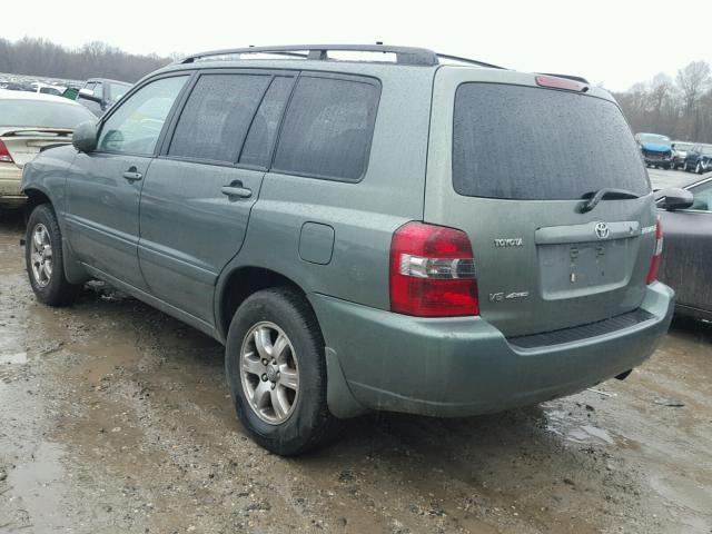 JTEEP21AX60166146 - 2006 TOYOTA HIGHLANDER GREEN photo 3