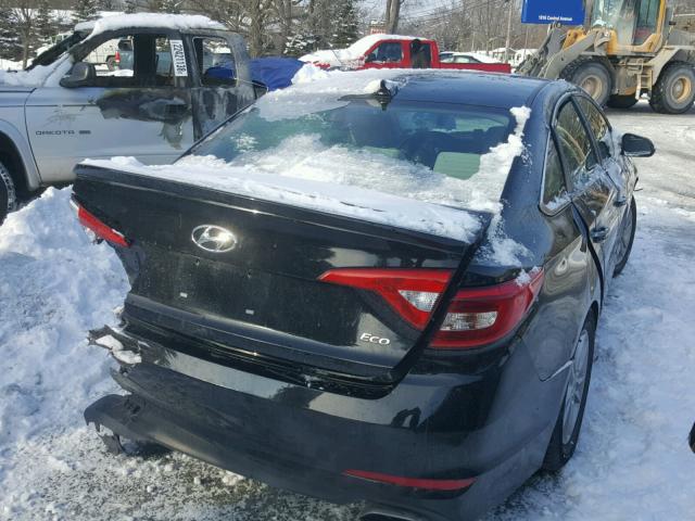 5NPE24AA7FH135163 - 2015 HYUNDAI SONATA ECO BLACK photo 4