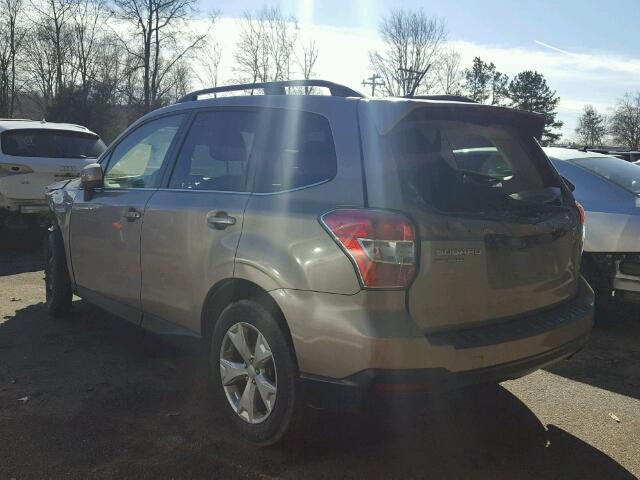 JF2SJAHC1FH402292 - 2015 SUBARU FORESTER 2 BEIGE photo 3