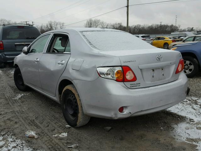 2T1BU4EE7AC345395 - 2010 TOYOTA COROLLA BA SILVER photo 3