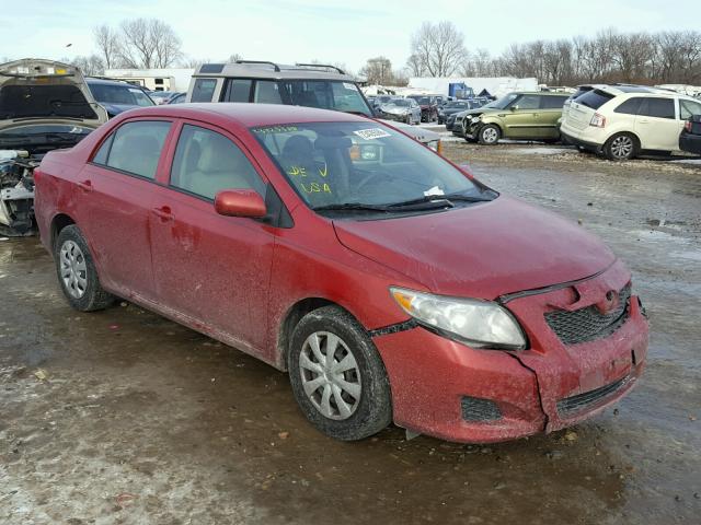 1NXBU4EE8AZ226625 - 2010 TOYOTA COROLLA BA RED photo 1