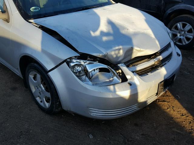 1G1AL18F687310062 - 2008 CHEVROLET COBALT LT SILVER photo 9