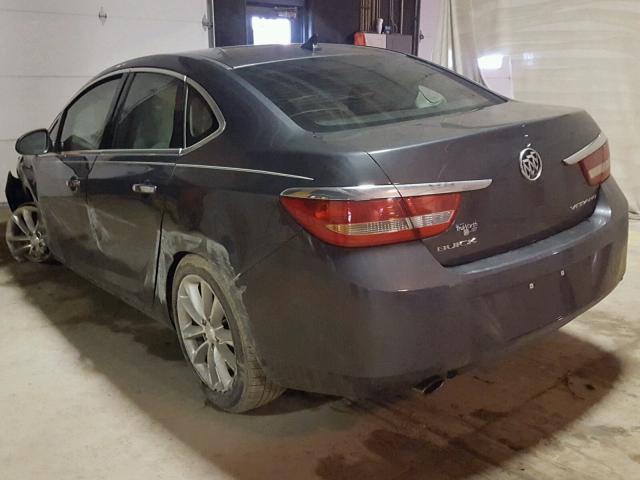 1G4PP5SK0C4164928 - 2012 BUICK VERANO GRAY photo 3