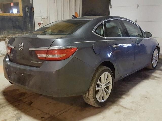 1G4PP5SK0C4164928 - 2012 BUICK VERANO GRAY photo 4