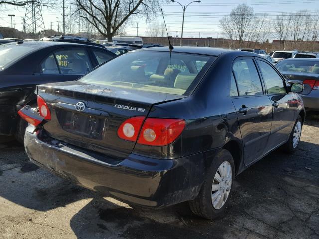 JTDBR32E060080952 - 2006 TOYOTA COROLLA CE BLACK photo 4