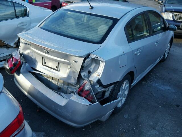 3N1AB6AP5AL640404 - 2010 NISSAN SENTRA 2.0 GRAY photo 4