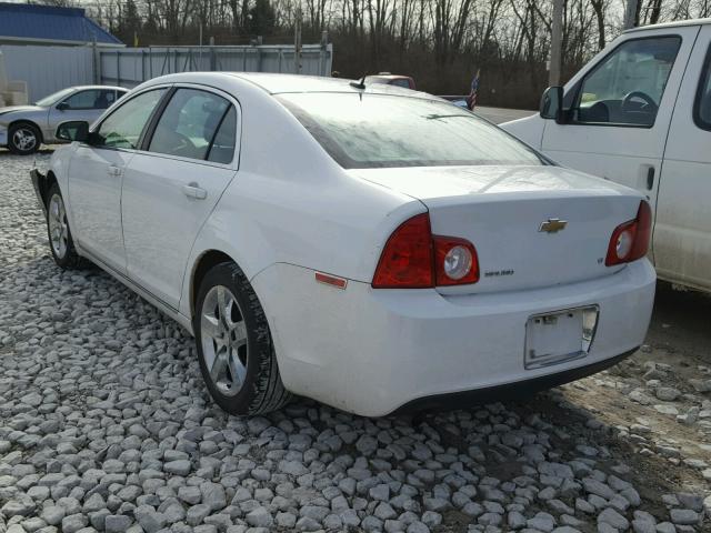 1G1ZH57B694162198 - 2009 CHEVROLET MALIBU 1LT WHITE photo 3