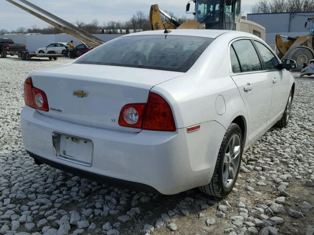 1G1ZH57B694162198 - 2009 CHEVROLET MALIBU 1LT WHITE photo 4