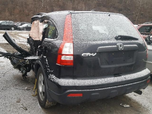 5J6RE48347L017580 - 2007 HONDA CR-V LX BLACK photo 3