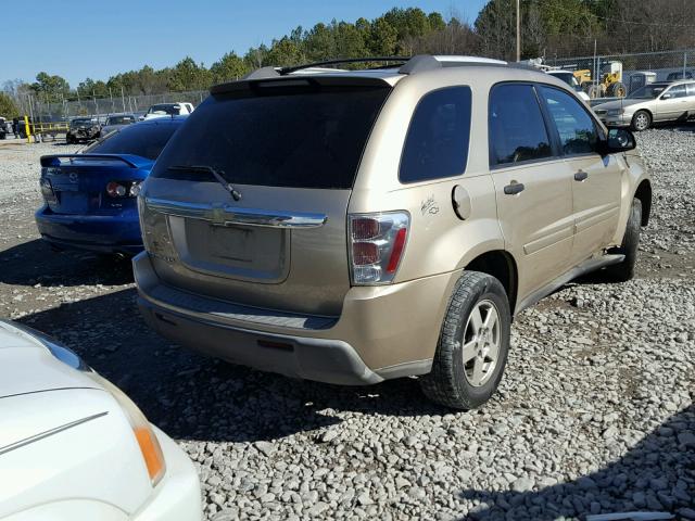 2CNDL13F956177090 - 2005 CHEVROLET EQUINOX LS GOLD photo 4