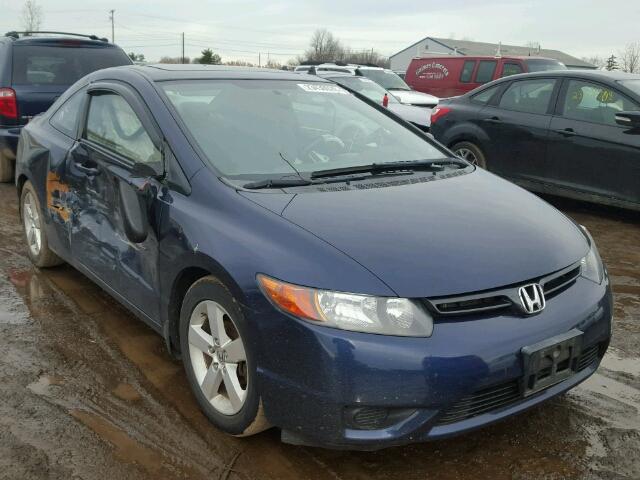 2HGFG12848H503716 - 2008 HONDA CIVIC EX BLUE photo 1