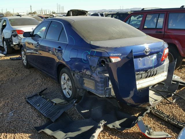 4T1BE46K19U294617 - 2009 TOYOTA CAMRY BASE BLUE photo 3