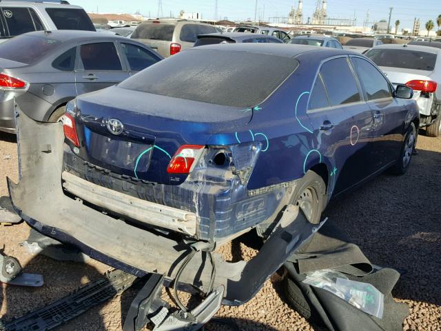 4T1BE46K19U294617 - 2009 TOYOTA CAMRY BASE BLUE photo 4