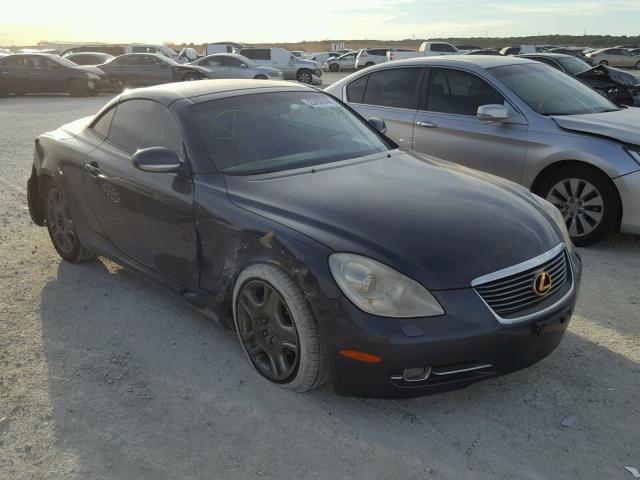 JTHFN48Y469006545 - 2006 LEXUS SC 430 BLACK photo 1