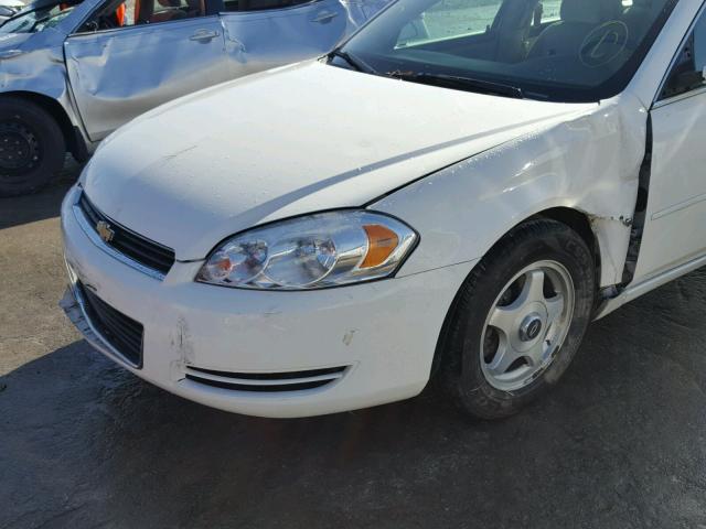 2G1WT55K179219227 - 2007 CHEVROLET IMPALA LT WHITE photo 9