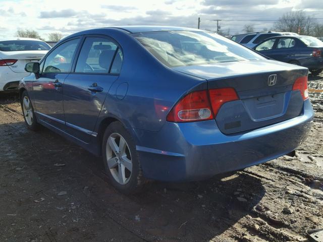 2HGFA16837H508609 - 2007 HONDA CIVIC EX BLUE photo 3