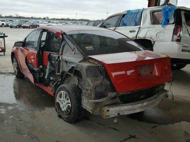 1G8AN12FX4Z206502 - 2004 SATURN ION LEVEL RED photo 3