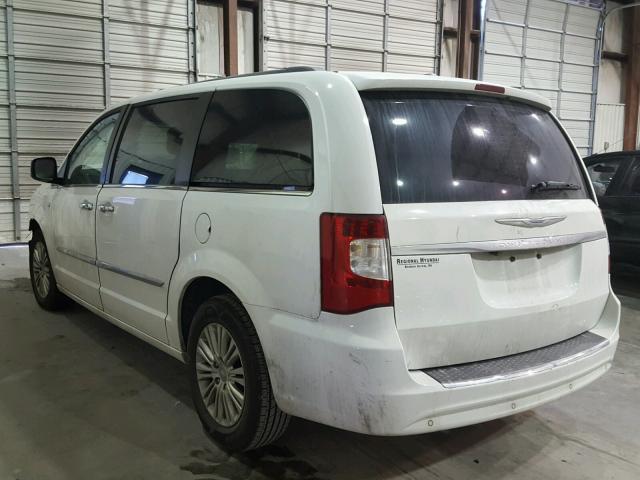 2C4RC1CG2ER300052 - 2014 CHRYSLER TOWN & COU WHITE photo 3