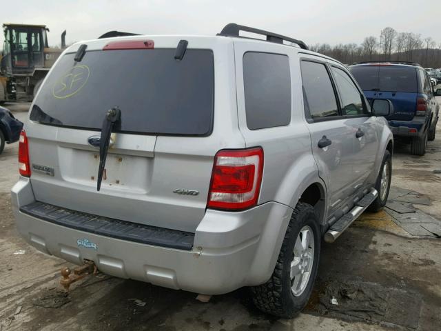 1FMCU93G79KB31261 - 2009 FORD ESCAPE XLT SILVER photo 4