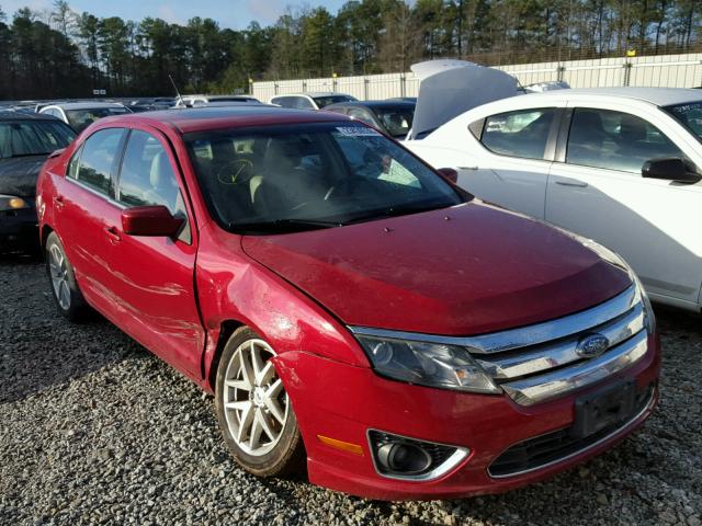 3FAHP0JG1AR119466 - 2010 FORD FUSION SEL BURGUNDY photo 1