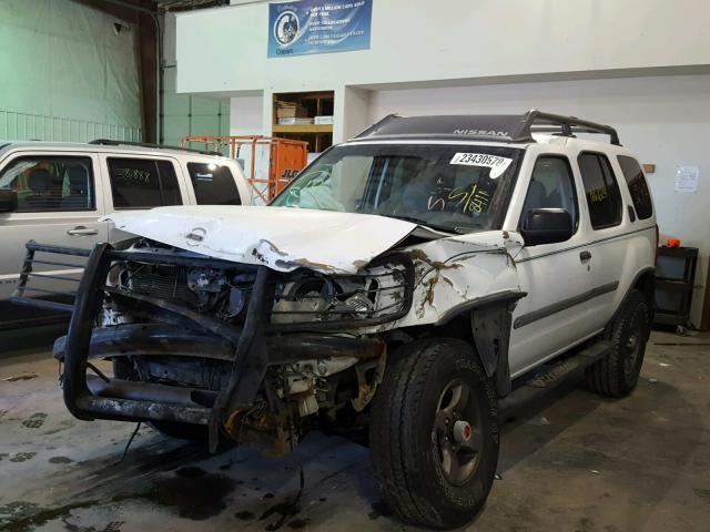 5N1ED28Y62C538411 - 2002 NISSAN XTERRA XE WHITE photo 2