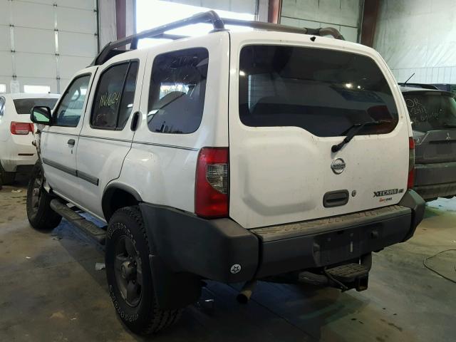 5N1ED28Y62C538411 - 2002 NISSAN XTERRA XE WHITE photo 3