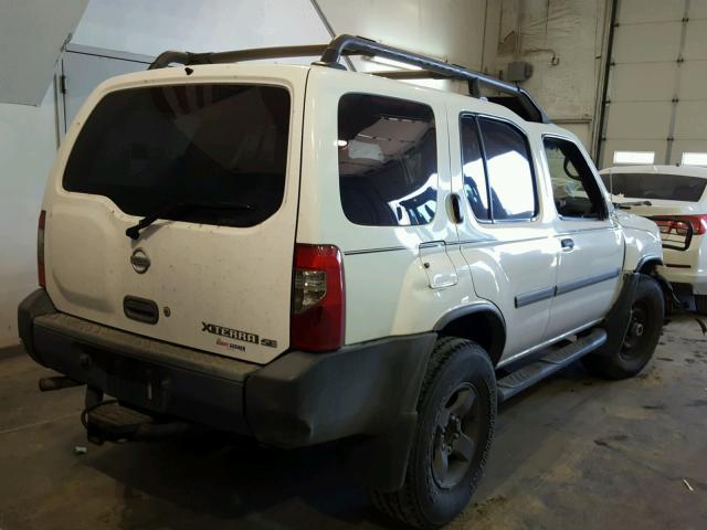 5N1ED28Y62C538411 - 2002 NISSAN XTERRA XE WHITE photo 4